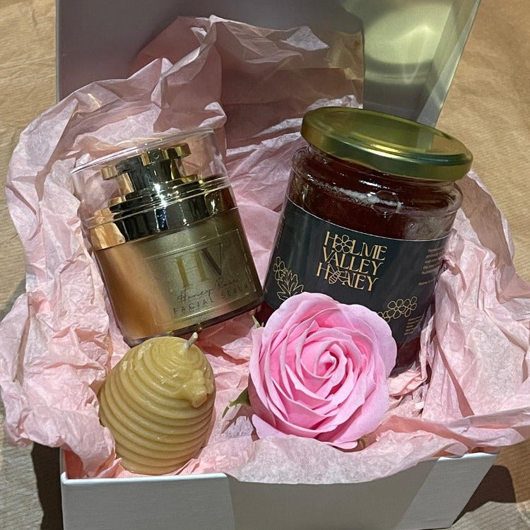 Gift Box - Summer Honey, Facial Serum, Skep Candle